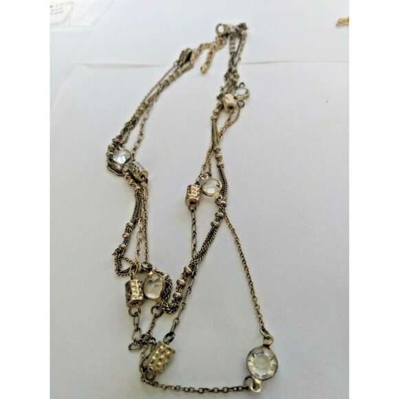 Vintage Signed Lia Sophia Necklaces (Lot of two) Beautiful Gold tone - Picture 8 of 12